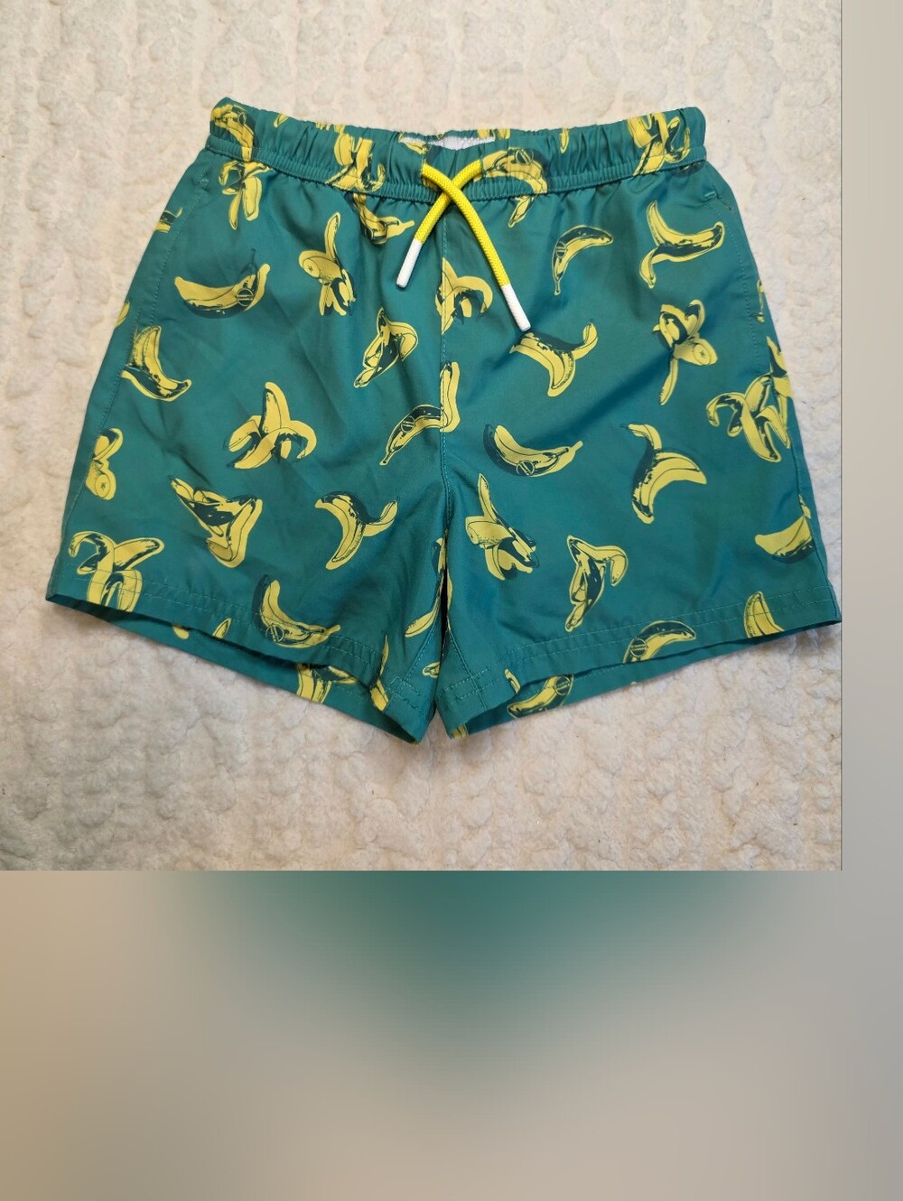 Maamgic Banana Print Swim Trunks Boys Size 5/6